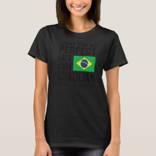 Camiseta Soy la bandera de Brasil Patrimonio de Brasil Raíc