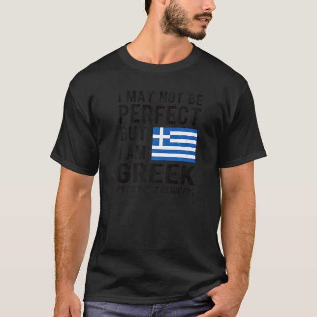 Camiseta Soy la bandera griega, Grecia, patrimonio de la hu (Anverso)