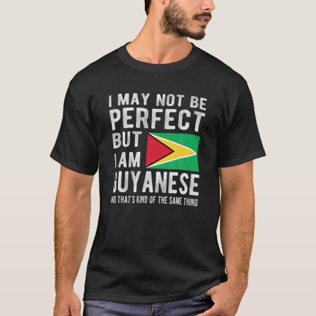 Camiseta Soy la bandera guyanesa Guyana Patrimonio de las r (Anverso)