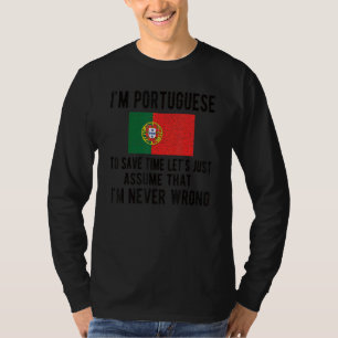 Camiseta Soy la bandera portuguesa, raíces portuguesas
