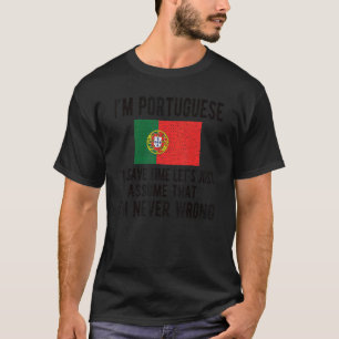 Camiseta Soy la bandera portuguesa, raíces portuguesas