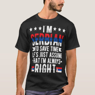 Camiseta Soy la bandera serbia Serbia las raíces serbias de