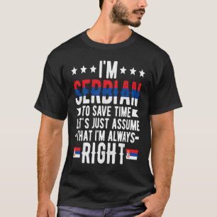 Camiseta Soy la bandera serbia Serbia las raíces serbias de
