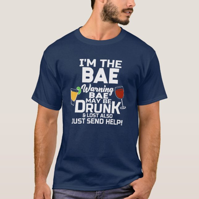 Camiseta Soy la base de advertencia de Bae puede ser perdid (Anverso)