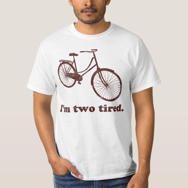 Camiseta Soy la bicicleta soñolienta demasiado cansada (Anverso)