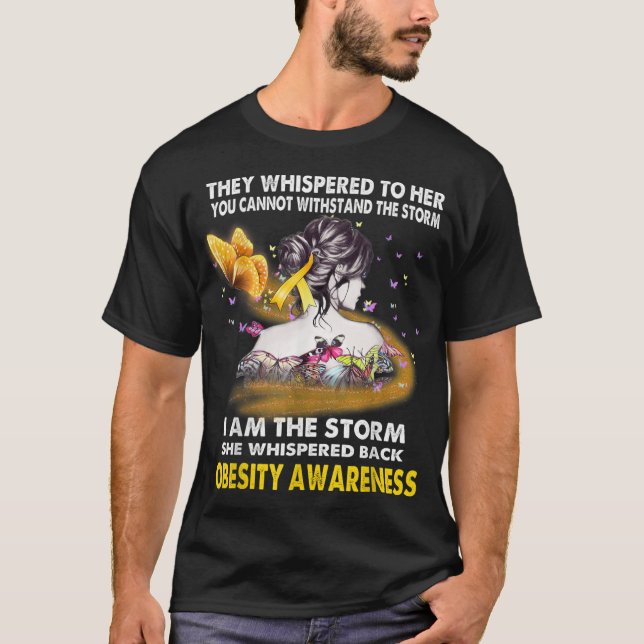 Camiseta Soy La Conciencia De La Obesidad De La Tormenta T2 (Anverso)