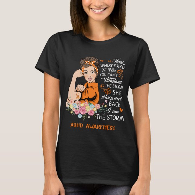 Camiseta Soy La Conciencia De La Tormenta Sobre El TDAH (Anverso)