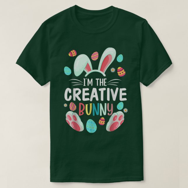 Camiseta Soy la creativa pareja concordante familiar de Pas (Diseño del anverso)