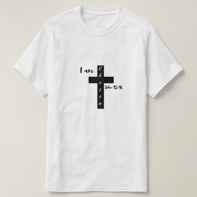 Camiseta Soy la Cruz Elegida (Diseño del anverso)