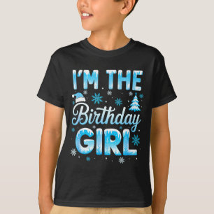 Camiseta Soy La Cumpleañera Copos De Nieve Invierno 1er Cum