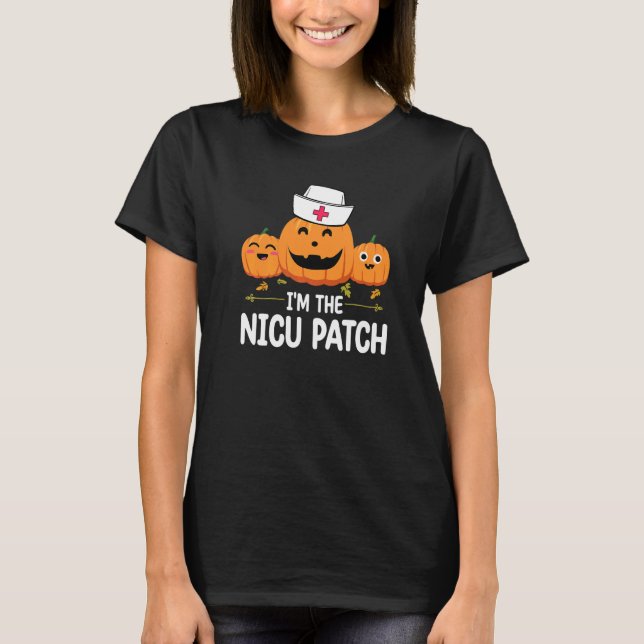 Camiseta Soy la enfermera de calabaza de la NICU (Anverso)