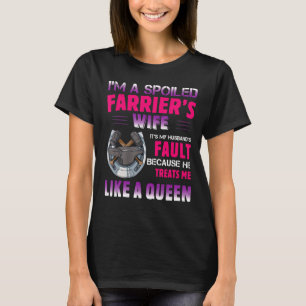 Camiseta Soy la esposa de un ferrero malcriado