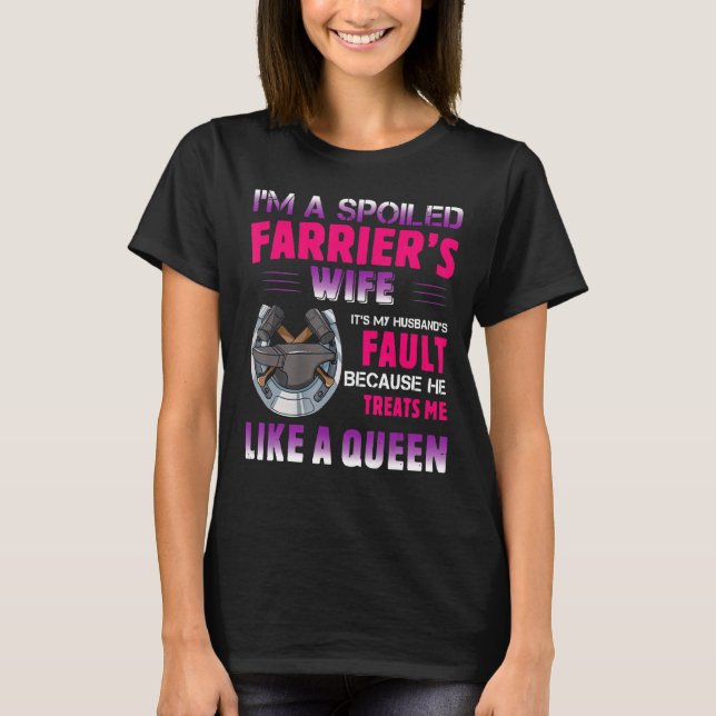 Camiseta Soy la esposa de un ferrero malcriado (Anverso)