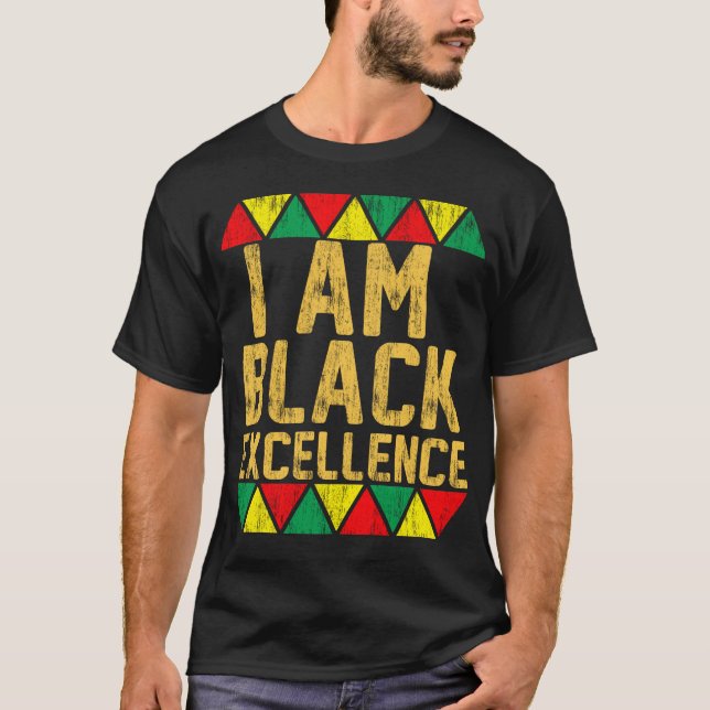 Camiseta soy la excelencia negra (Anverso)