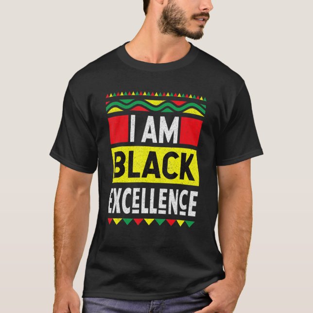 Camiseta Soy la Excelencia Negra Mes de la Historia Negra e (Anverso)