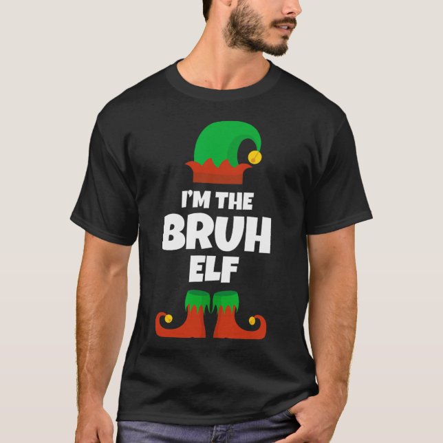 Camiseta Soy la familia Bruh Elf Navidades Pajama Graciosa (Anverso)