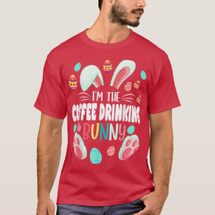 Camiseta Soy la familia de bebedores de café de conejito qu