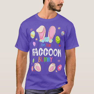 Camiseta Soy la familia de coincidencias de Raccoon Bunny E