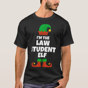 Camiseta Soy La Familia De Estudiantes De Derecho Elf Navid