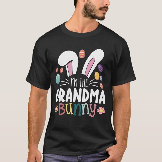 Camiseta Soy la familia de la abuela Bunny Easter (Anverso)