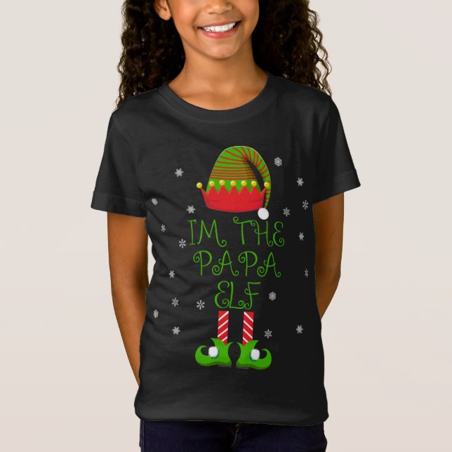 Camiseta Soy la familia de papá Elf Funny Group Xmas (Anverso)