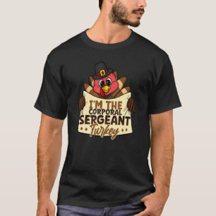 Camiseta Soy la familia de pavos de sargento corporal que e