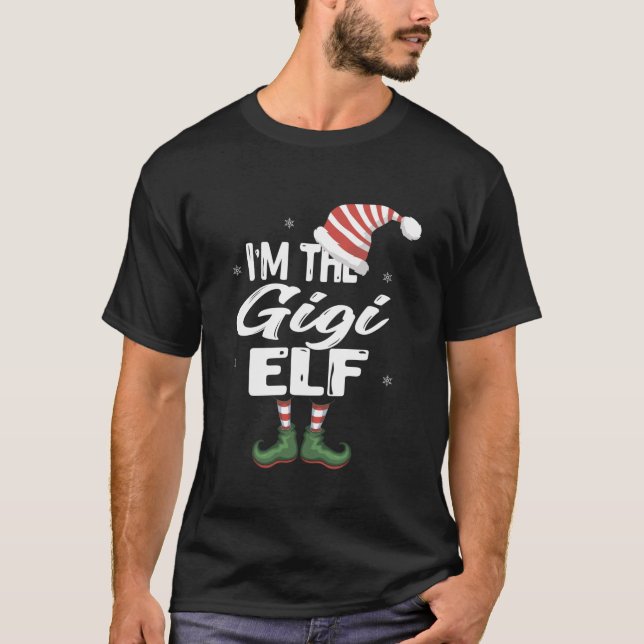 Camiseta Soy la familia Gigi Elf coincidiendo con el regalo (Anverso)