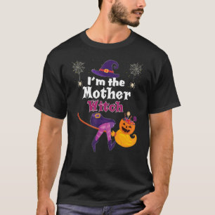 Camiseta Soy la familia madre de calabaza de baño de brujas