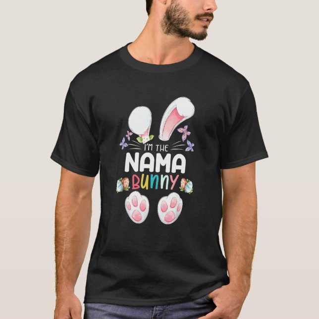 Camiseta Soy la familia Nama Bunny Matching Feliz Pascua 1 (Anverso)