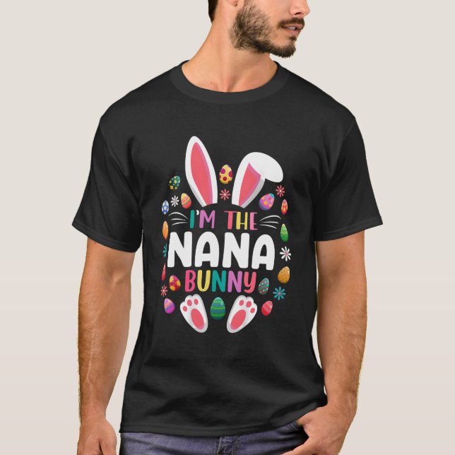 Camiseta Soy La Familia Nana Bunny Easter Day (Anverso)