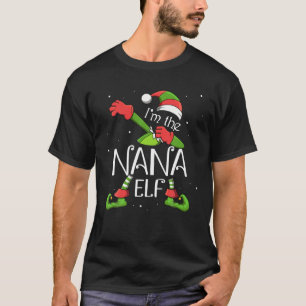 Camiseta Soy la familia Nana Elf Dabbing Santa Claus Xmas