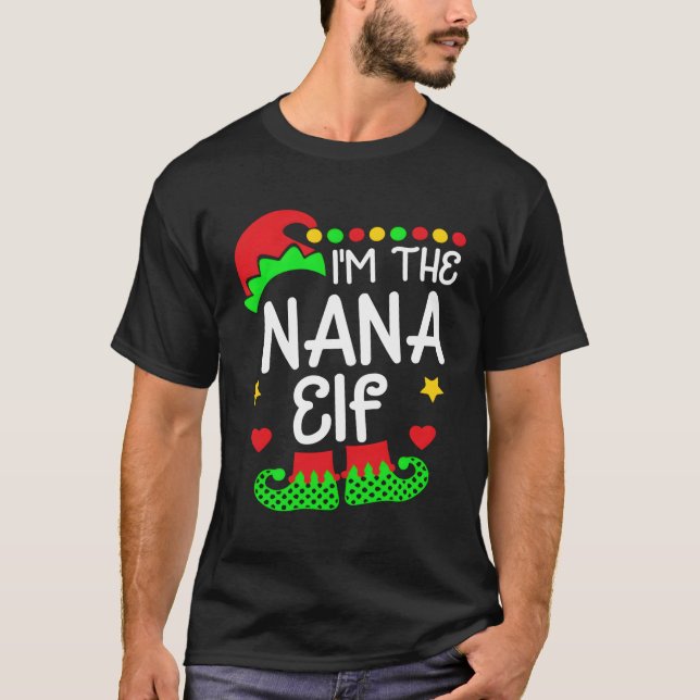 Camiseta Soy La Familia Nana Elf Vestir Tee Por Cristo (Anverso)