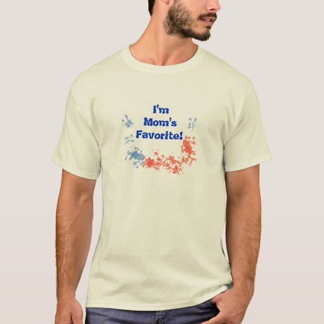 Camiseta Soy la favorita de mamá (Anverso)