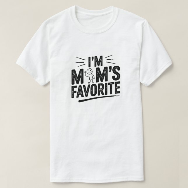 Camiseta Soy la favorita de mamá (Diseño del anverso)