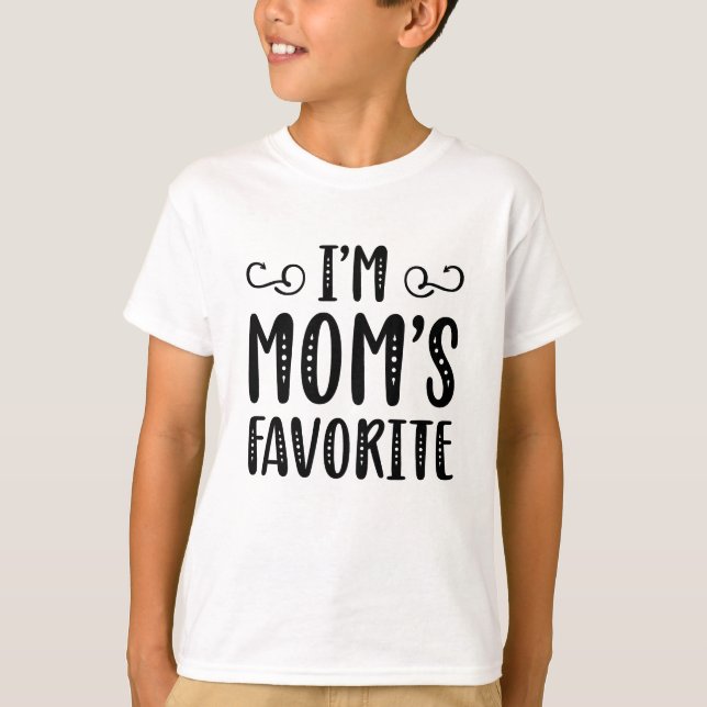 Camiseta Soy la favorita de mamá (Anverso)