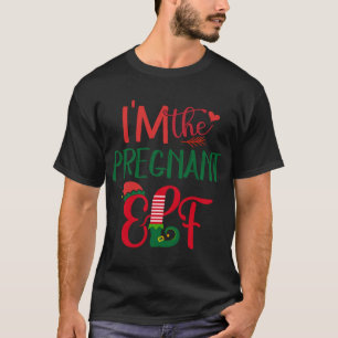 Camiseta Soy la fea Christma de la familia de Elf Embarazad