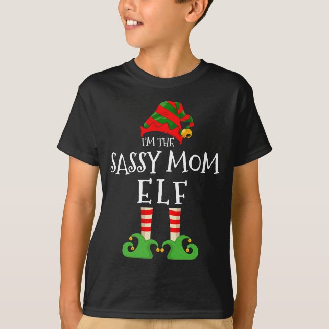 Camiseta Soy la fresca mamá Elf Navidades de Guay que coinc (Anverso)