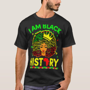 Camiseta Soy La Fuerte Reina Africana Chicas De Historia Ne