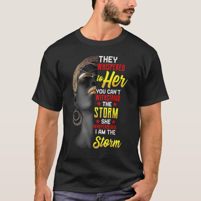 Camiseta Soy La Fuerte Reina Africana chicas Historia Negra (Anverso)