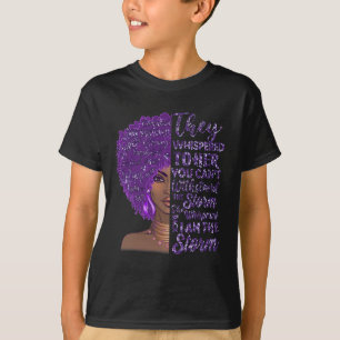 Camiseta Soy la fuerte tormenta mujer negra sobredosis de p