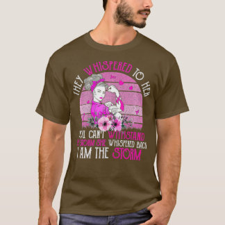 Camiseta Soy la fuerte tormenta mujeres guerrera del cáncer