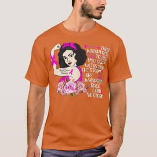 Camiseta Soy la fuerte tormenta mujeres guerrera del cáncer