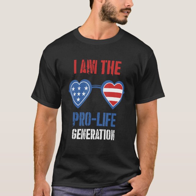 Camiseta Soy La Generación De Gafas De Sol Estadounidense P (Anverso)