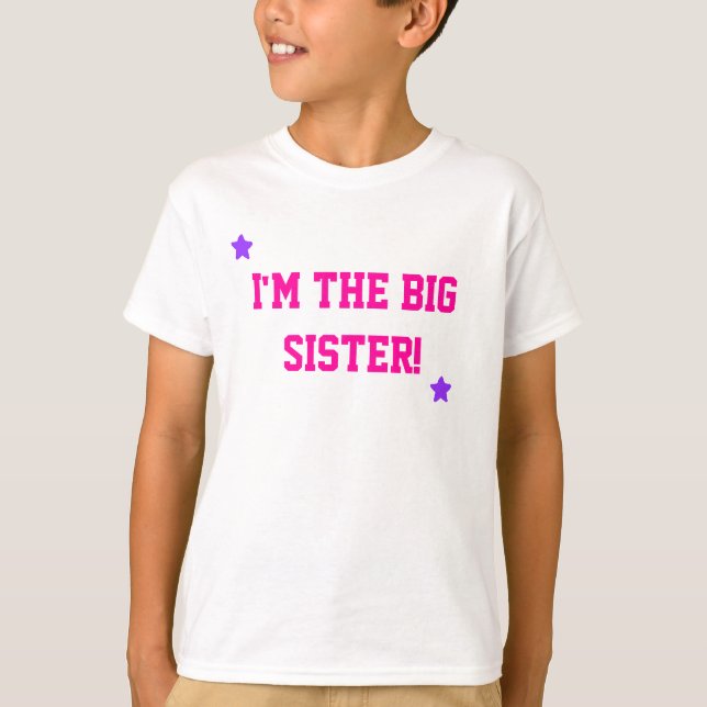Camiseta ¡Soy la hermana grande! (Anverso)