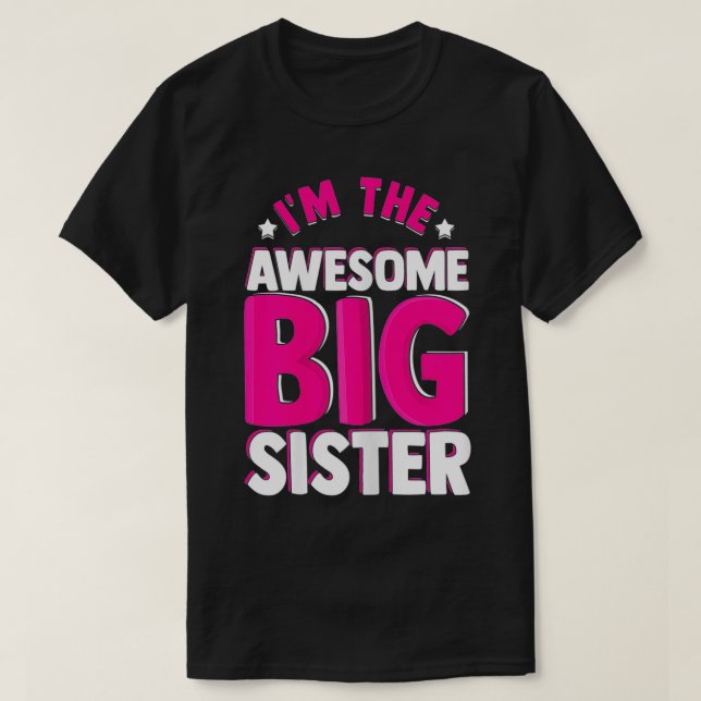 Camiseta Soy la Hermana Grande Awesome (Diseño del anverso)