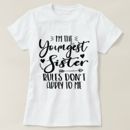 Camiseta Soy la hermana más joven, cumpleaños, hermanita di