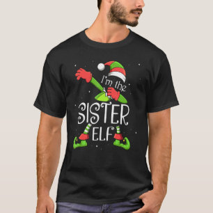 Camiseta Soy la hermana mayor Dabbing Santa Claus Xmas Fami