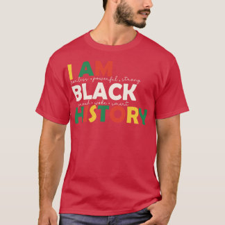 Camiseta Soy la historia negra BLM Regalo del mes de la his