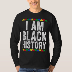 Camiseta Soy la historia negra Orgullo negro