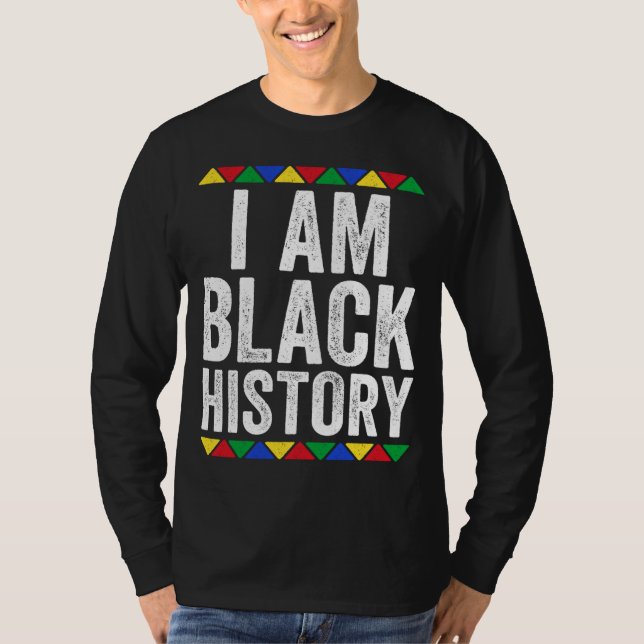 Camiseta Soy la historia negra Orgullo negro (Anverso)